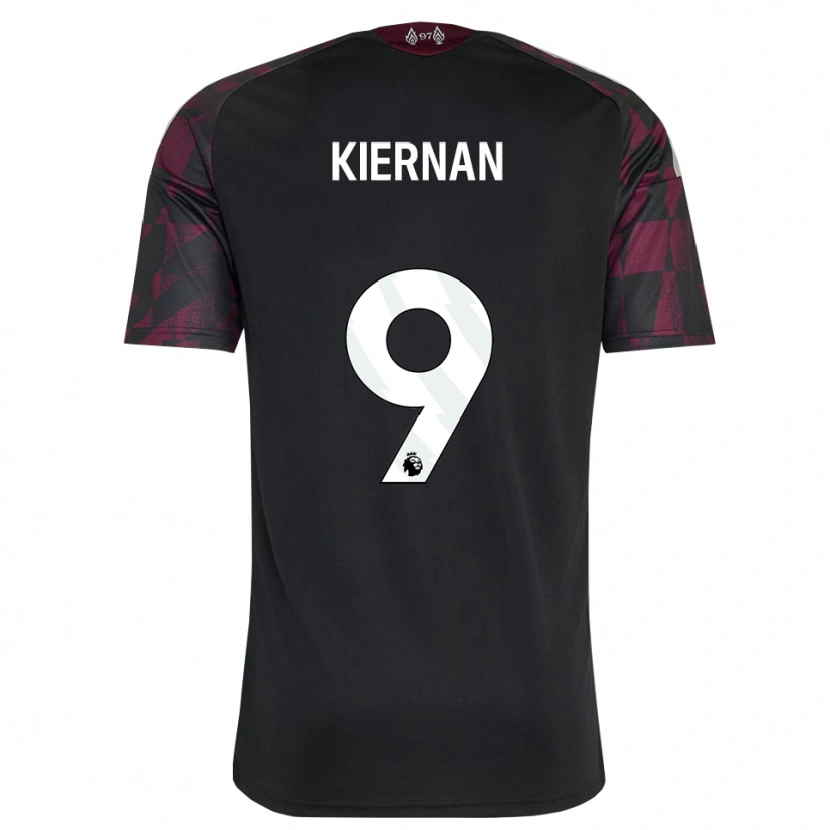 Danxen Kvinder Leanne Kiernan #9 Sort Hvid Lilla Tredje Sæt Spillertrøjer 2026/27 Trøje T-Shirt