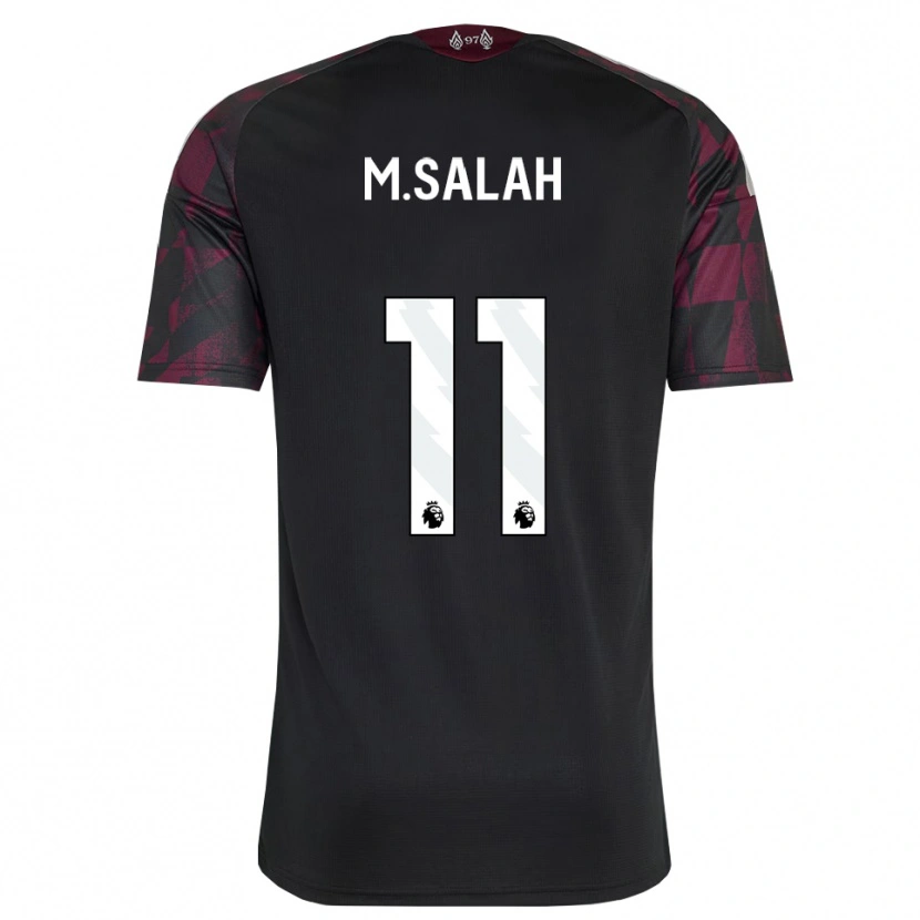 Danxen Kvinder Mohamed Salah #11 Sort Hvid Lilla Tredje Sæt Spillertrøjer 2026/27 Trøje T-Shirt
