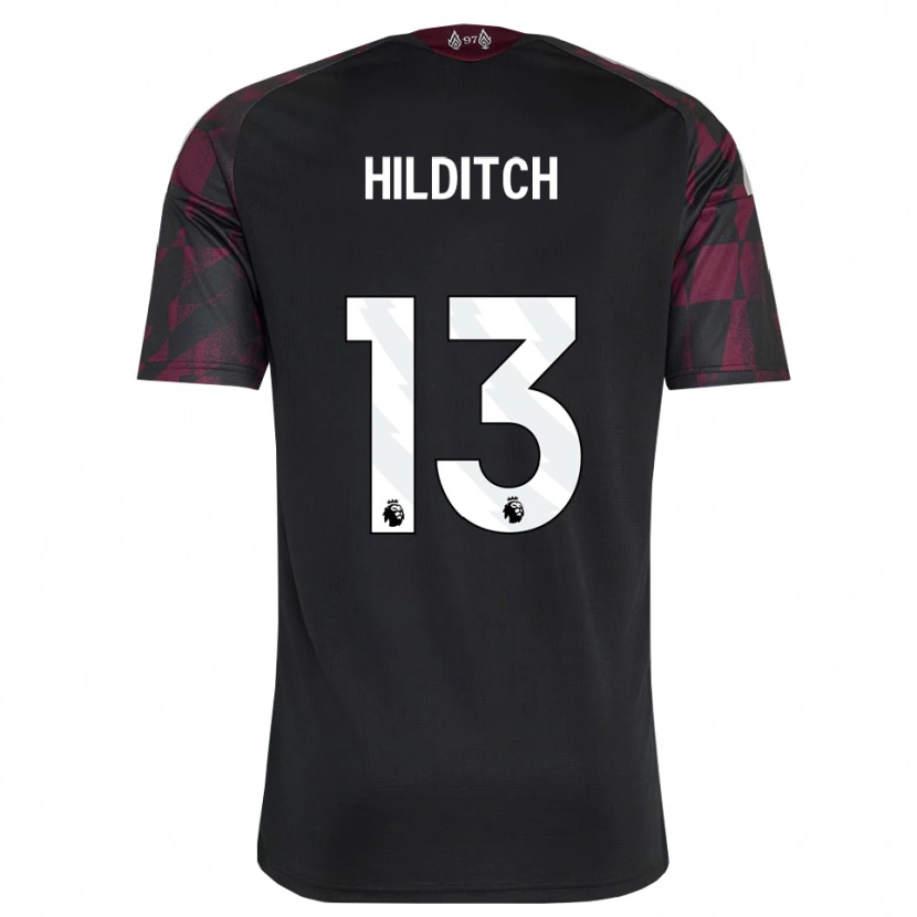 Danxen Kvinder James Hilditch #13 Sort Hvid Lilla Tredje Sæt Spillertrøjer 2026/27 Trøje T-Shirt