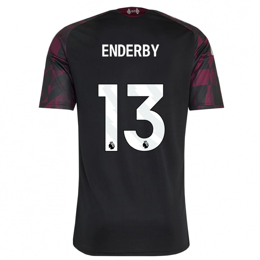 Danxen Kvinder Mia Enderby #13 Sort Hvid Lilla Tredje Sæt Spillertrøjer 2026/27 Trøje T-Shirt