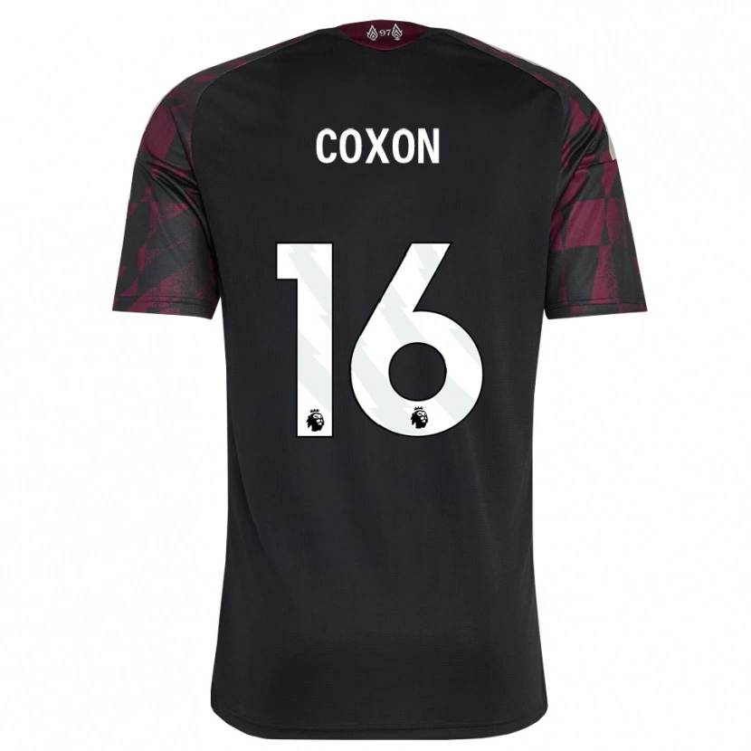 Danxen Kvinder Zak Coxon #16 Sort Hvid Lilla Tredje Sæt Spillertrøjer 2026/27 Trøje T-Shirt