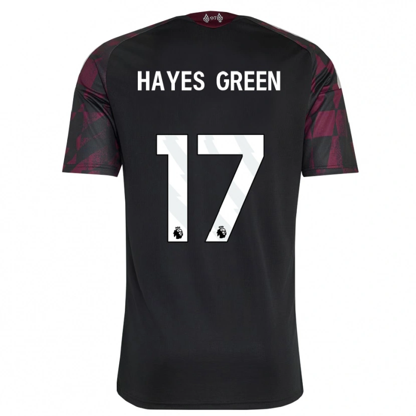 Danxen Kvinder Charlie Hayes-Green #17 Sort Hvid Lilla Tredje Sæt Spillertrøjer 2026/27 Trøje T-Shirt