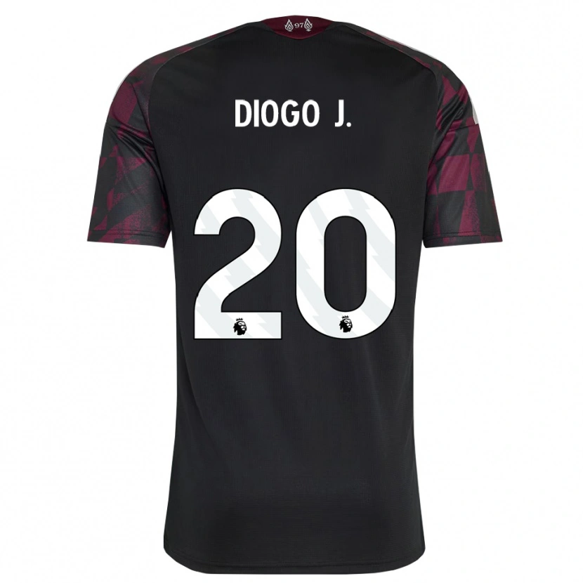 Danxen Kvinder Diogo Jota #20 Sort Hvid Lilla Tredje Sæt Spillertrøjer 2026/27 Trøje T-Shirt