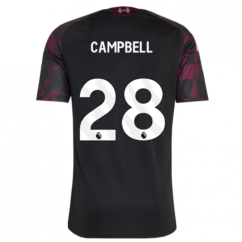 Danxen Kvinder Megan Campbell #28 Sort Hvid Lilla Tredje Sæt Spillertrøjer 2026/27 Trøje T-Shirt