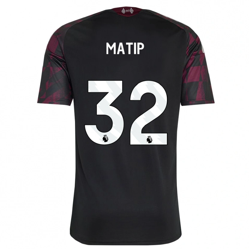 Danxen Kvinder Joel Matip #32 Sort Hvid Lilla Tredje Sæt Spillertrøjer 2026/27 Trøje T-Shirt