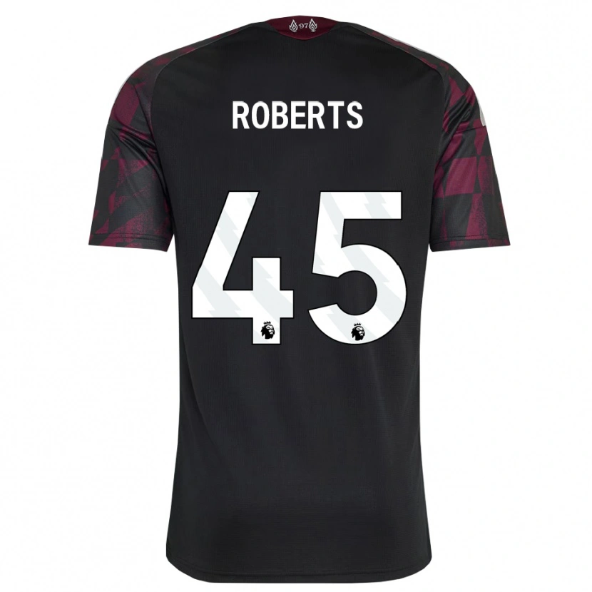 Danxen Kvinder Iwan Roberts #45 Sort Hvid Lilla Tredje Sæt Spillertrøjer 2026/27 Trøje T-Shirt