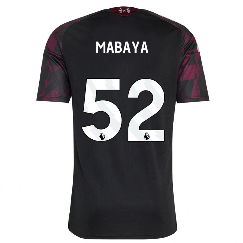 Danxen Kvinder Isaac Mabaya #52 Sort Hvid Lilla Tredje Sæt Spillertrøjer 2026/27 Trøje T-Shirt