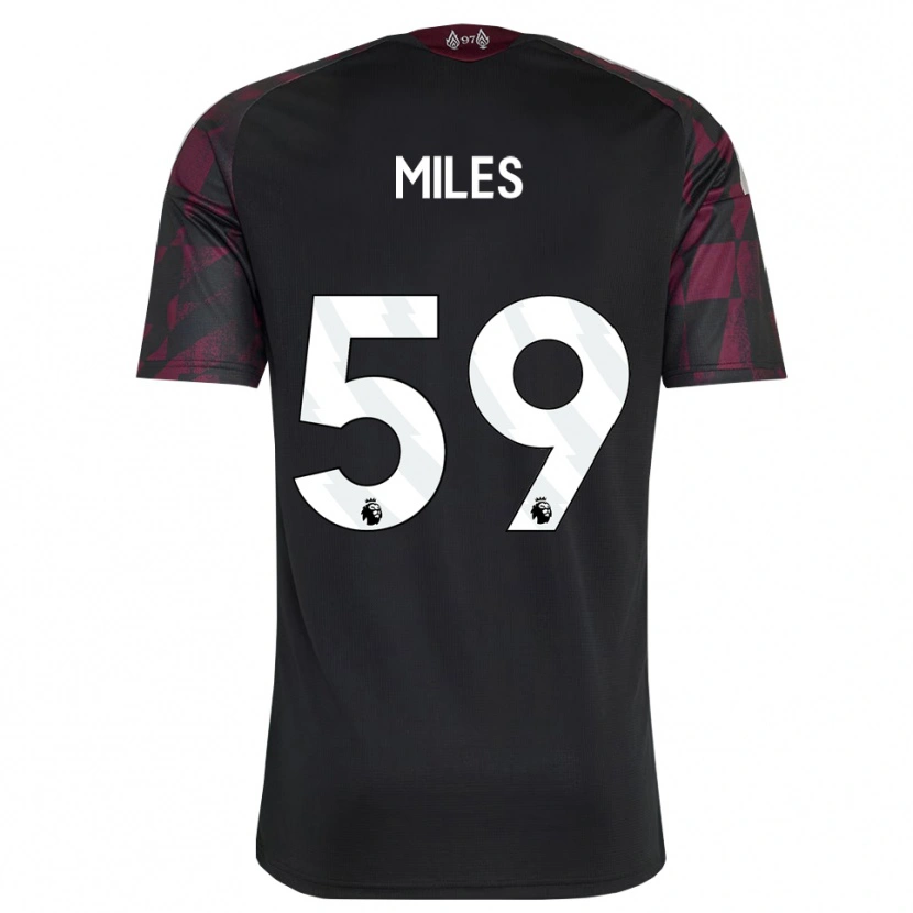 Danxen Kvinder Terence Miles #59 Sort Hvid Lilla Tredje Sæt Spillertrøjer 2026/27 Trøje T-Shirt