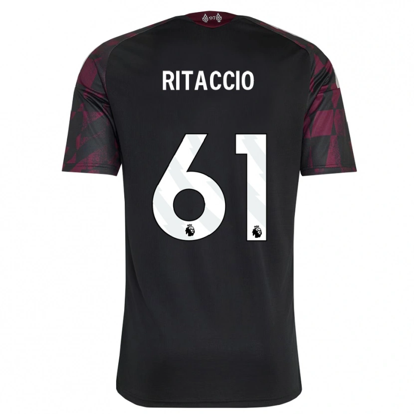 Danxen Kvinder Matteo Ritaccio #61 Sort Hvid Lilla Tredje Sæt Spillertrøjer 2026/27 Trøje T-Shirt