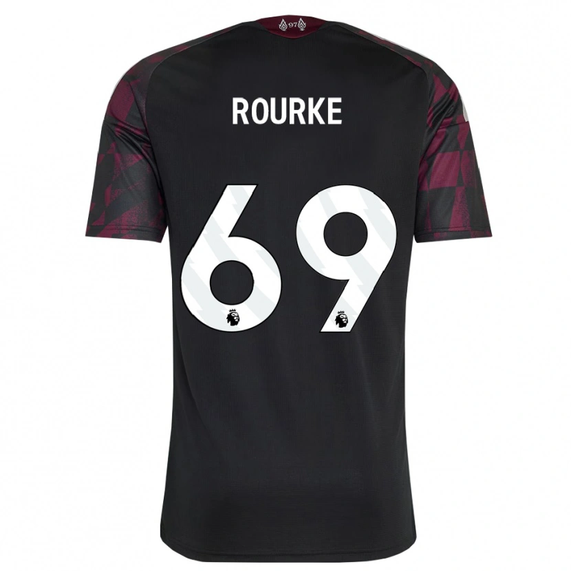 Danxen Kvinder Fidel O'rourke #69 Sort Hvid Lilla Tredje Sæt Spillertrøjer 2026/27 Trøje T-Shirt