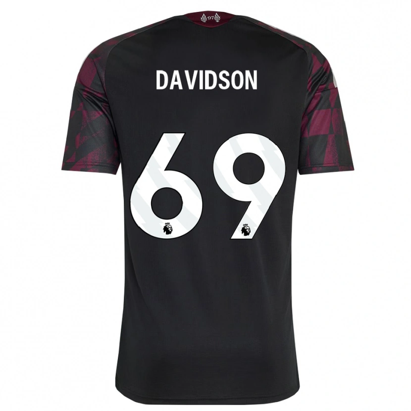 Danxen Kvinder Josh Davidson #69 Sort Hvid Lilla Tredje Sæt Spillertrøjer 2026/27 Trøje T-Shirt