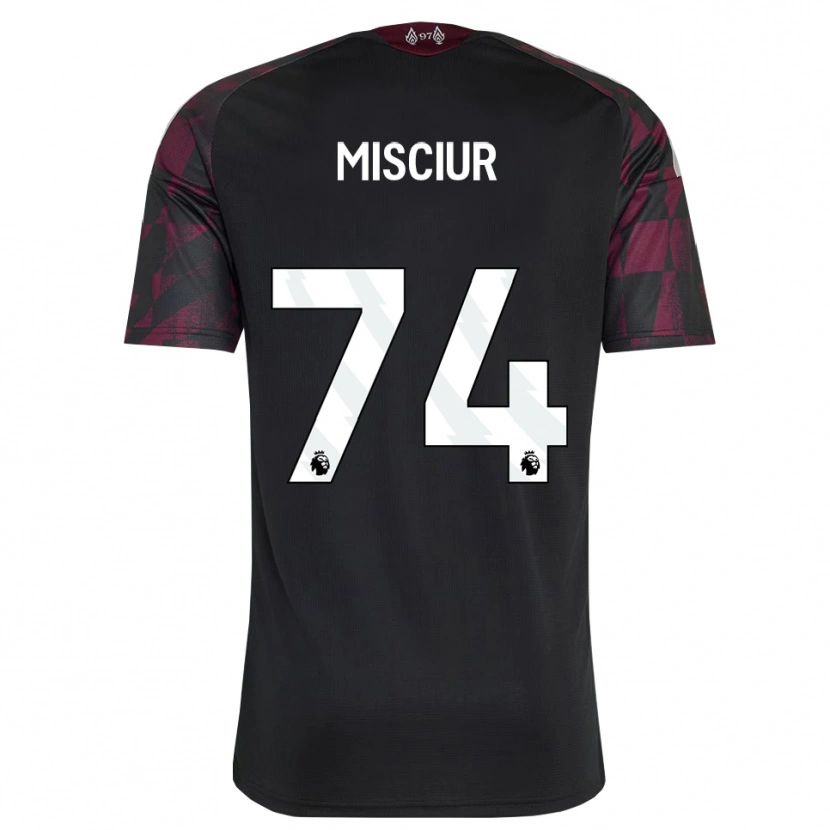Danxen Kvinder Kornel Misciur #74 Sort Hvid Lilla Tredje Sæt Spillertrøjer 2026/27 Trøje T-Shirt