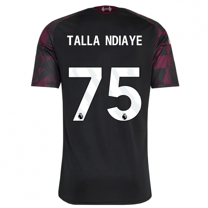 Danxen Kvinder Mor Talla Ndiaye #75 Sort Hvid Lilla Tredje Sæt Spillertrøjer 2026/27 Trøje T-Shirt
