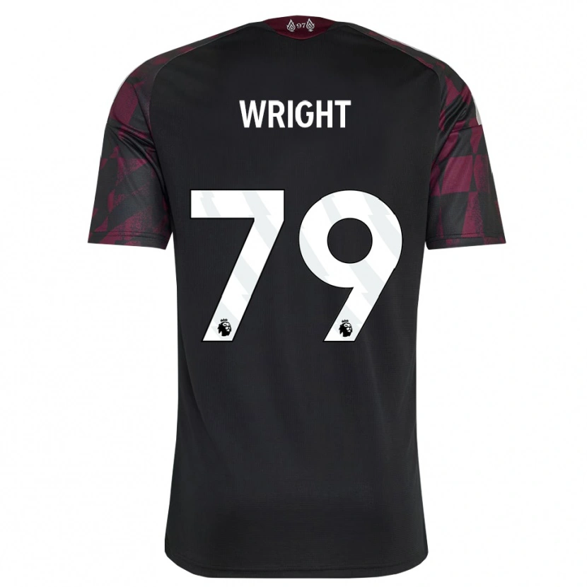 Danxen Kvinder Will Wright #79 Sort Hvid Lilla Tredje Sæt Spillertrøjer 2026/27 Trøje T-Shirt