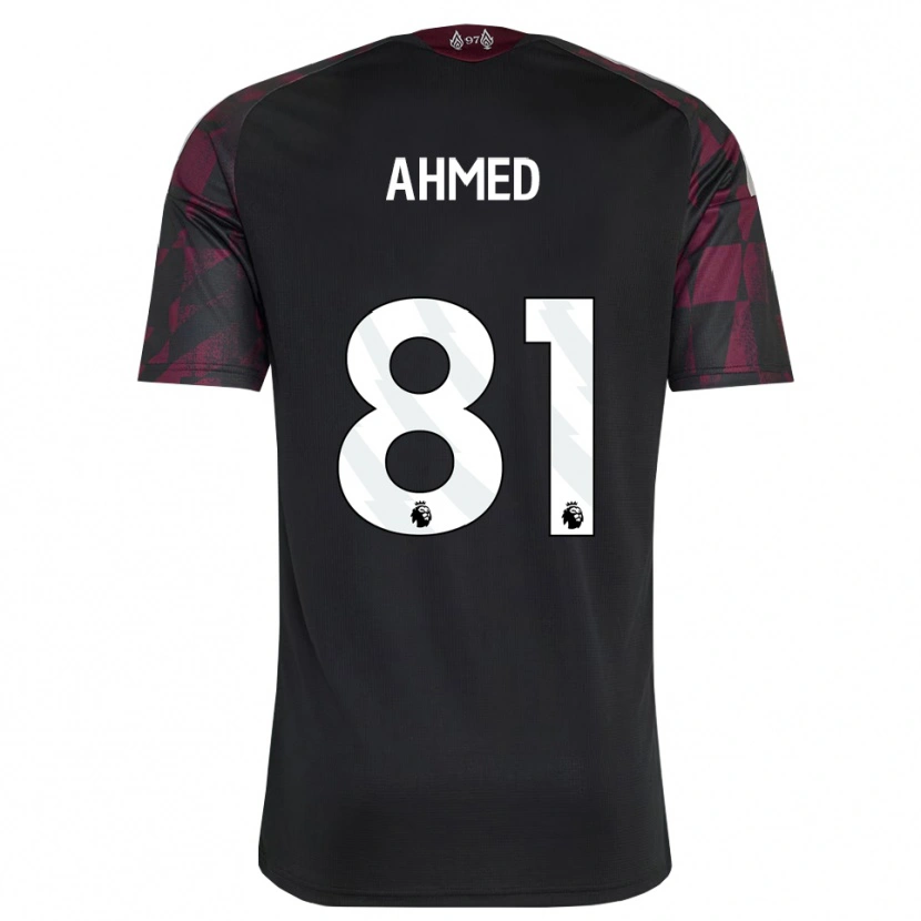 Danxen Kvinder Karim Ahmed #81 Sort Hvid Lilla Tredje Sæt Spillertrøjer 2026/27 Trøje T-Shirt