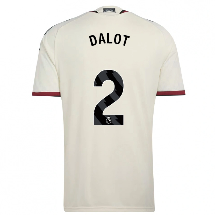 Danxen Kvinder Diogo Dalot #2 Beige Sort Rød Tredje Sæt Spillertrøjer 2026/27 Trøje T-Shirt