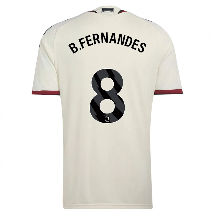 Danxen Kvinder Bruno Fernandes #8 Beige Sort Rød Tredje Sæt Spillertrøjer 2026/27 Trøje T-Shirt
