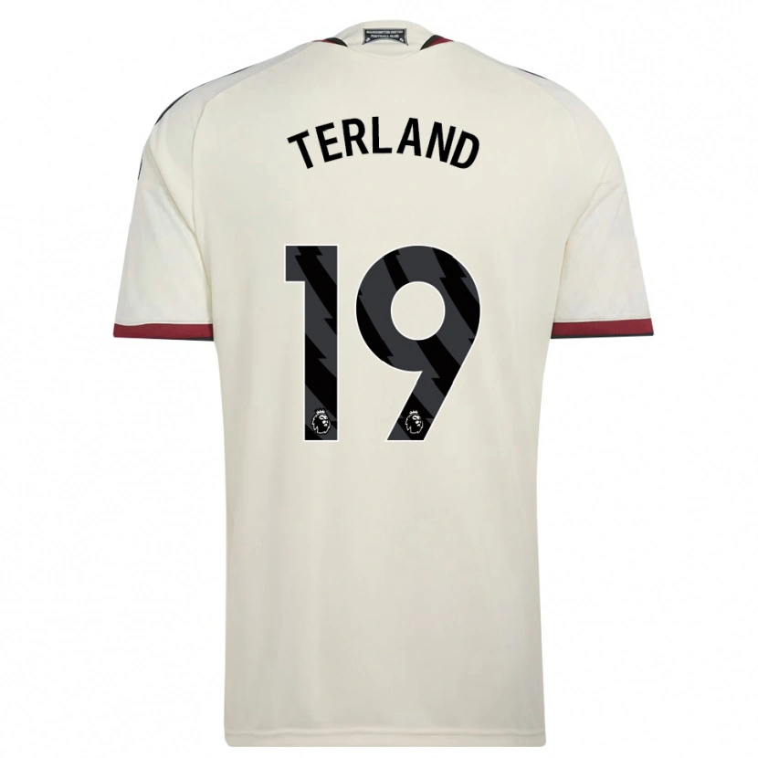 Danxen Kvinder Elisabeth Terland #19 Beige Sort Rød Tredje Sæt Spillertrøjer 2026/27 Trøje T-Shirt