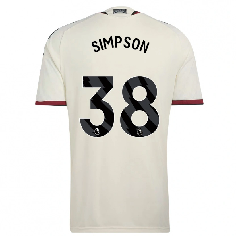 Danxen Kvinder Jess Simpson #38 Beige Sort Rød Tredje Sæt Spillertrøjer 2026/27 Trøje T-Shirt