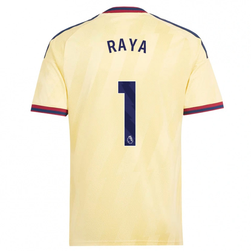Danxen Kvinder David Raya #1 Lys Gul Midnatsblå Tredje Sæt Spillertrøjer 2026/27 Trøje T-Shirt
