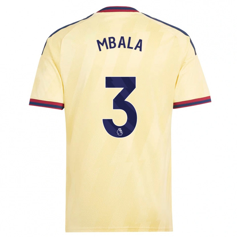 Danxen Kvinder Elyon Mbala #3 Lys Gul Midnatsblå Tredje Sæt Spillertrøjer 2026/27 Trøje T-Shirt