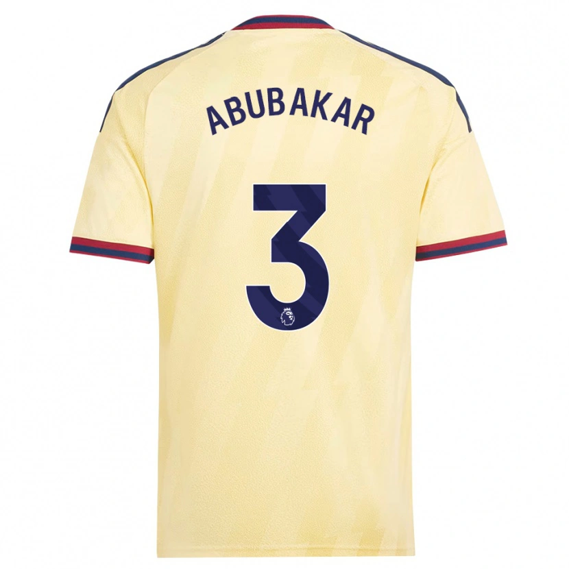 Danxen Kvinder Hakeem Abubakar #3 Lys Gul Midnatsblå Tredje Sæt Spillertrøjer 2026/27 Trøje T-Shirt