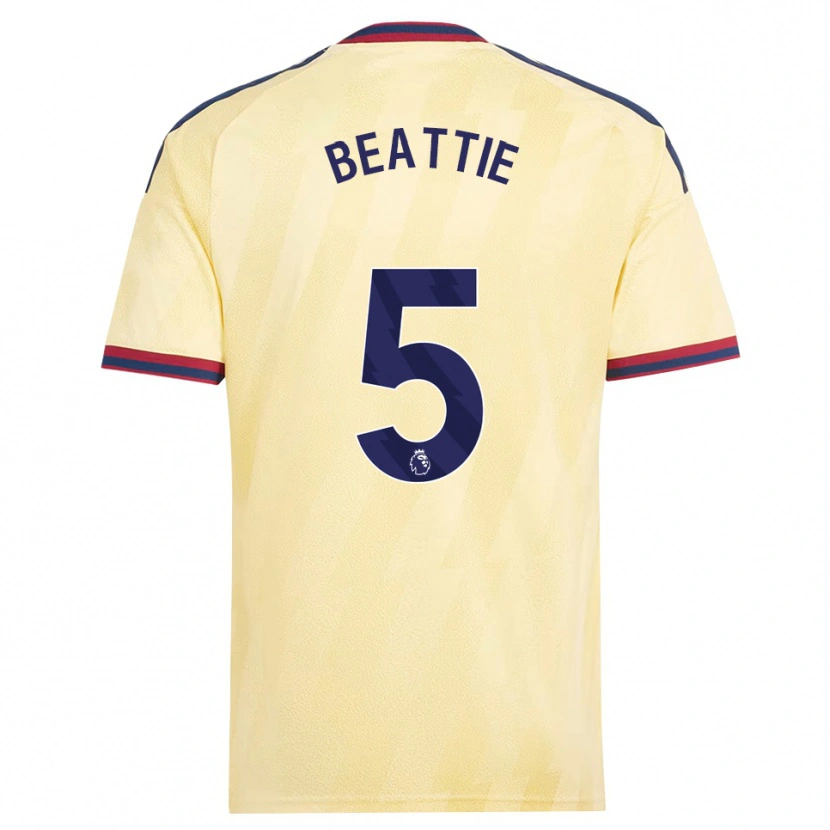 Danxen Kvinder Jen Beattie #5 Lys Gul Midnatsblå Tredje Sæt Spillertrøjer 2026/27 Trøje T-Shirt
