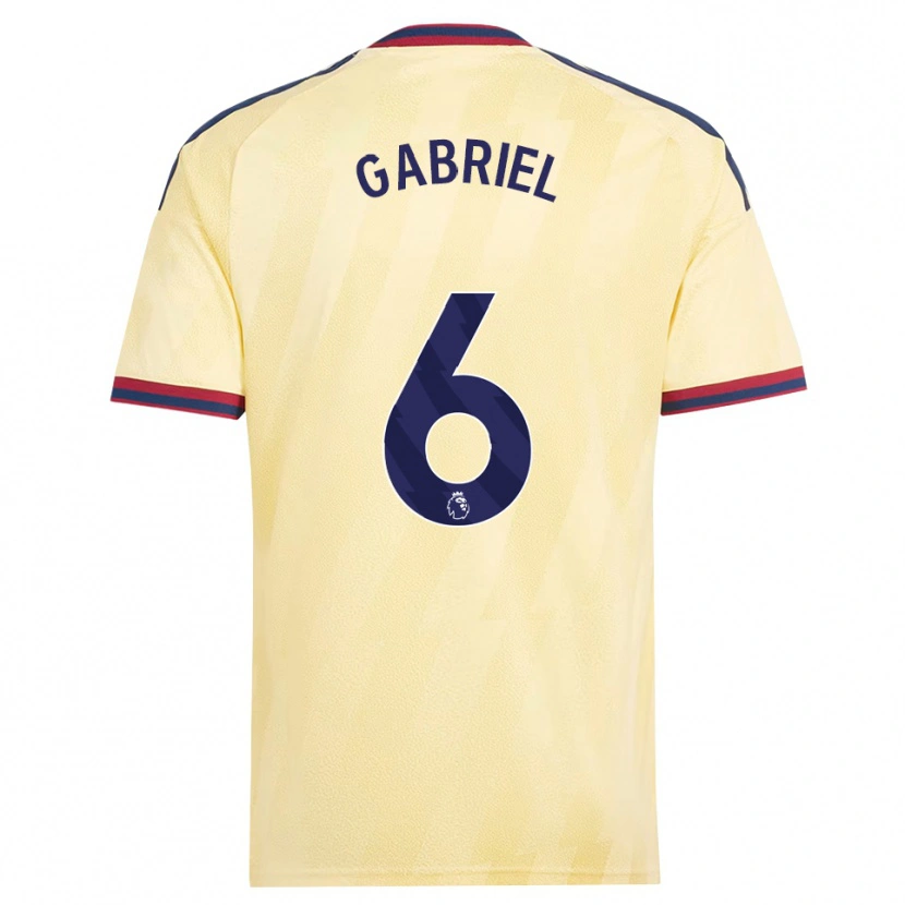Danxen Kvinder Gabriel Magalhães #6 Lys Gul Midnatsblå Tredje Sæt Spillertrøjer 2026/27 Trøje T-Shirt