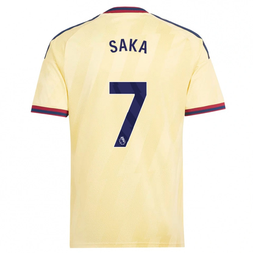 Danxen Kvinder Bukayo Saka #7 Lys Gul Midnatsblå Tredje Sæt Spillertrøjer 2026/27 Trøje T-Shirt