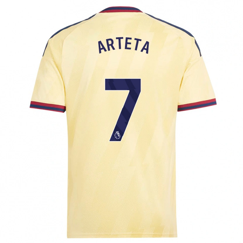 Danxen Kvinder Gabriel Arteta #7 Lys Gul Midnatsblå Tredje Sæt Spillertrøjer 2026/27 Trøje T-Shirt