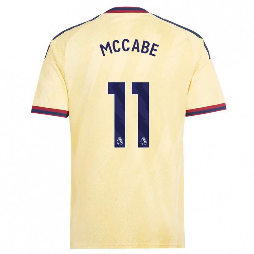 Danxen Kvinder Katie Mccabe #11 Lys Gul Midnatsblå Tredje Sæt Spillertrøjer 2026/27 Trøje T-Shirt