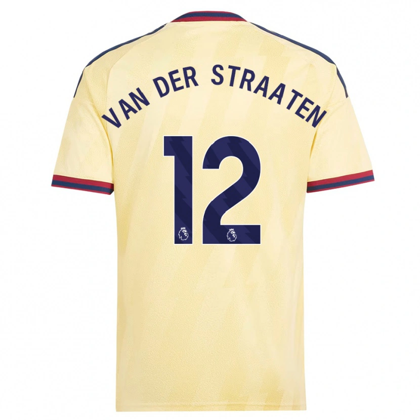 Danxen Kvinder Zachary Van Der Straaten #12 Lys Gul Midnatsblå Tredje Sæt Spillertrøjer 2026/27 Trøje T-Shirt