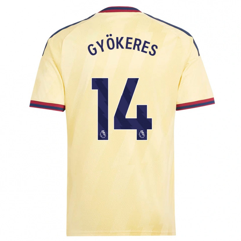 Danxen Kvinder Viktor Gyökeres #14 Lys Gul Midnatsblå Tredje Sæt Spillertrøjer 2026/27 Trøje T-Shirt