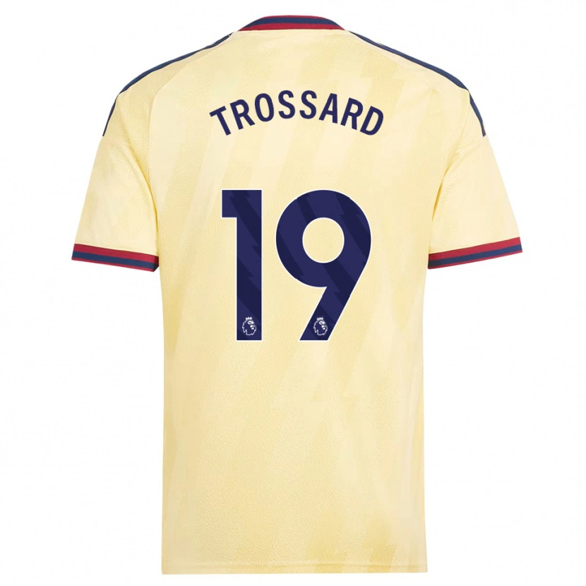 Danxen Kvinder Leandro Trossard #19 Lys Gul Midnatsblå Tredje Sæt Spillertrøjer 2026/27 Trøje T-Shirt