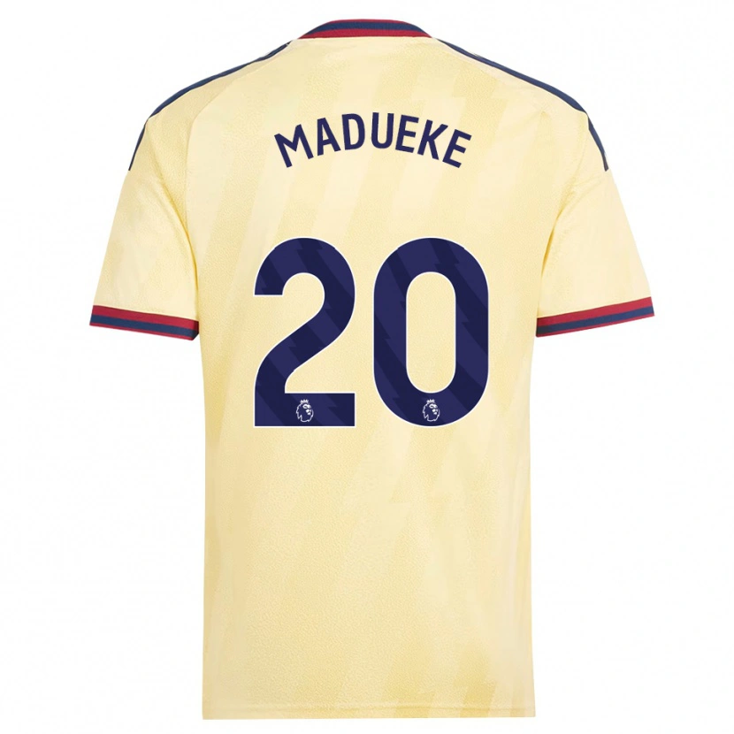 Danxen Kvinder Noni Madueke #20 Lys Gul Midnatsblå Tredje Sæt Spillertrøjer 2026/27 Trøje T-Shirt