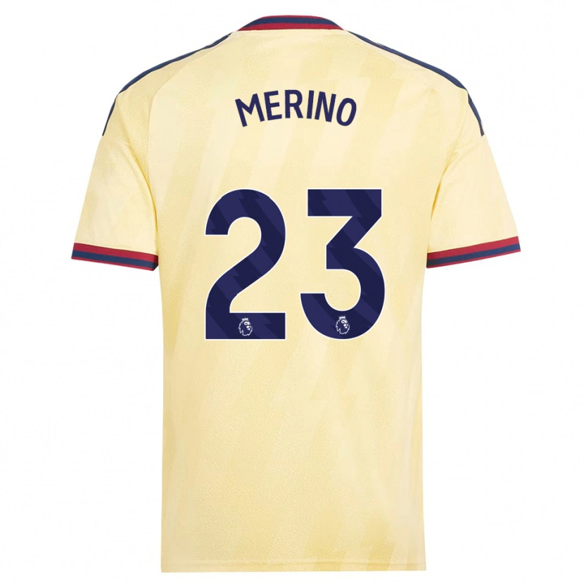 Danxen Kvinder Mikel Merino #23 Lys Gul Midnatsblå Tredje Sæt Spillertrøjer 2026/27 Trøje T-Shirt