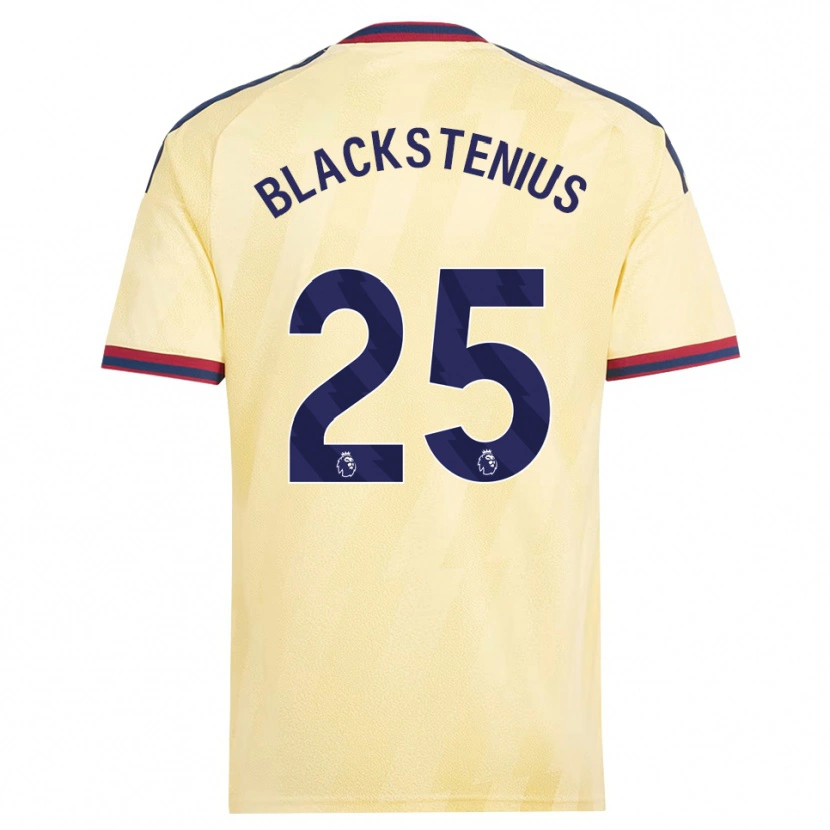 Danxen Kvinder Stina Blackstenius #25 Lys Gul Midnatsblå Tredje Sæt Spillertrøjer 2026/27 Trøje T-Shirt