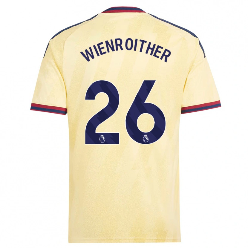 Danxen Kvinder Laura Wienroither #26 Lys Gul Midnatsblå Tredje Sæt Spillertrøjer 2026/27 Trøje T-Shirt