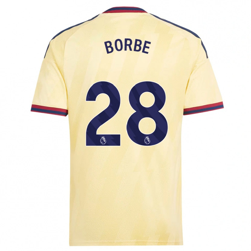 Danxen Kvinder Anneke Borbe #28 Lys Gul Midnatsblå Tredje Sæt Spillertrøjer 2026/27 Trøje T-Shirt