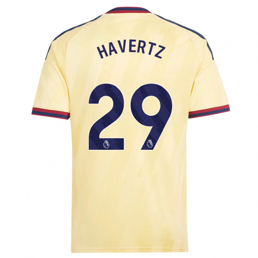Danxen Kvinder Kai Havertz #29 Lys Gul Midnatsblå Tredje Sæt Spillertrøjer 2026/27 Trøje T-Shirt