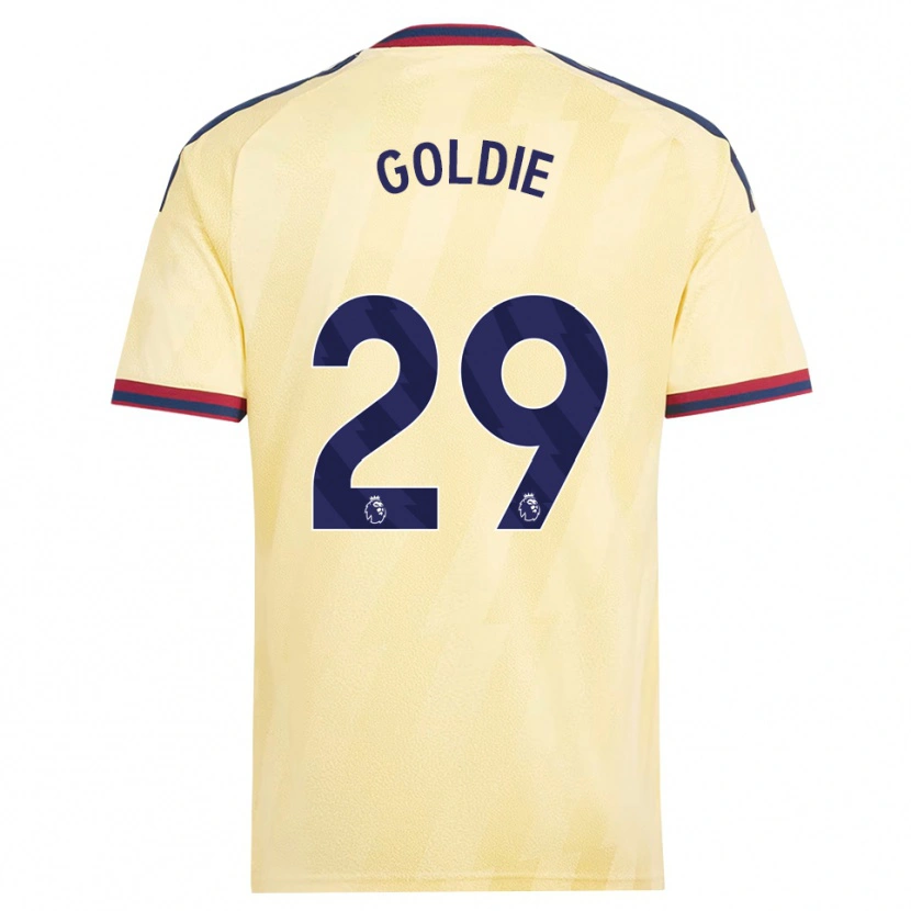 Danxen Kvinder Teyah Goldie #29 Lys Gul Midnatsblå Tredje Sæt Spillertrøjer 2026/27 Trøje T-Shirt