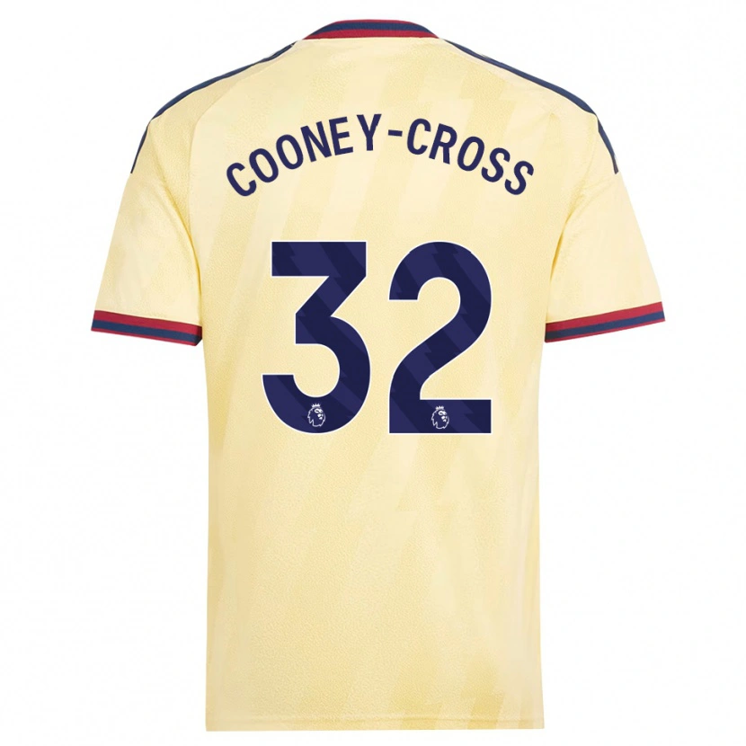 Danxen Kvinder Kyra Cooney-Cross #32 Lys Gul Midnatsblå Tredje Sæt Spillertrøjer 2026/27 Trøje T-Shirt