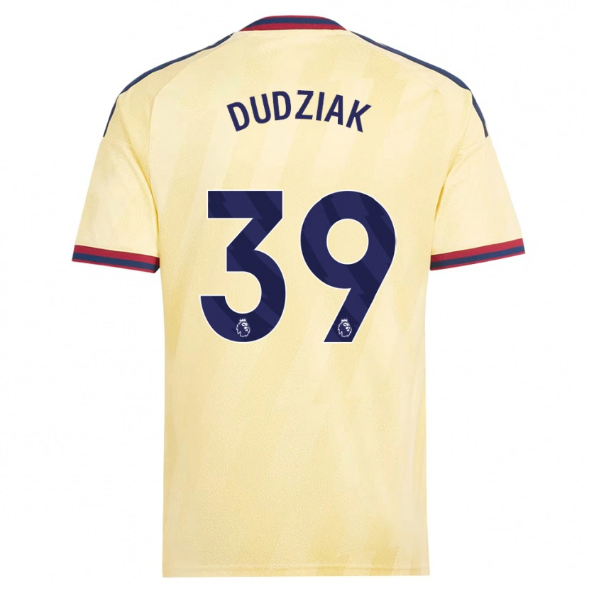 Danxen Kvinder Harrison Dudziak #39 Lys Gul Midnatsblå Tredje Sæt Spillertrøjer 2026/27 Trøje T-Shirt