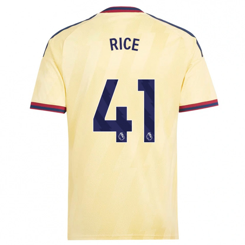 Danxen Kvinder Declan Rice #41 Lys Gul Midnatsblå Tredje Sæt Spillertrøjer 2026/27 Trøje T-Shirt