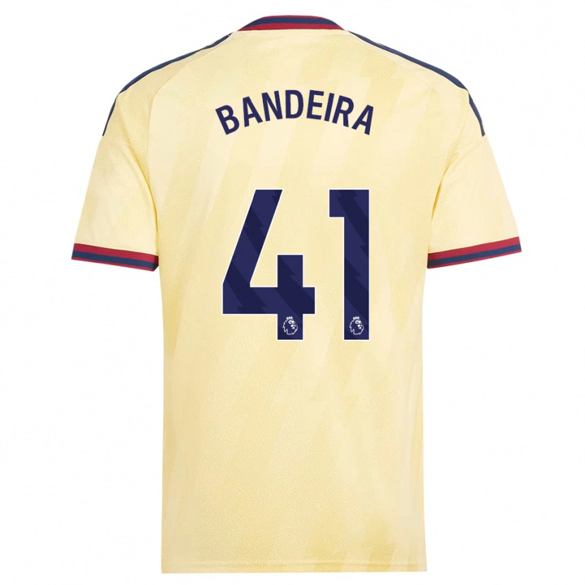 Danxen Kvinder Mauro Bandeira #41 Lys Gul Midnatsblå Tredje Sæt Spillertrøjer 2026/27 Trøje T-Shirt