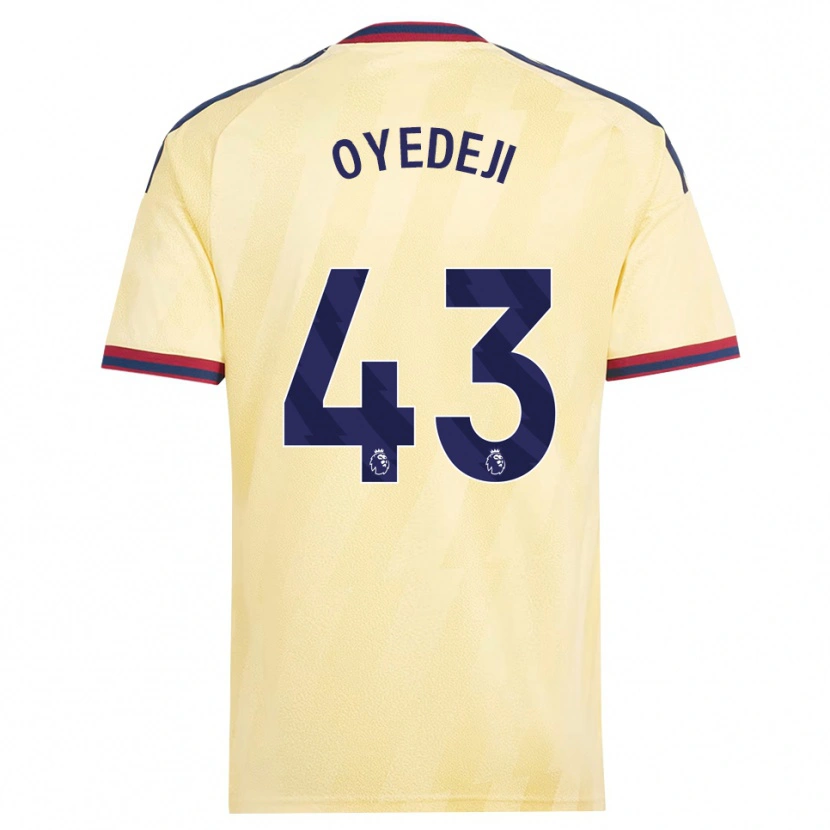 Danxen Kvinder Nathan Butler Oyedeji #43 Lys Gul Midnatsblå Tredje Sæt Spillertrøjer 2026/27 Trøje T-Shirt