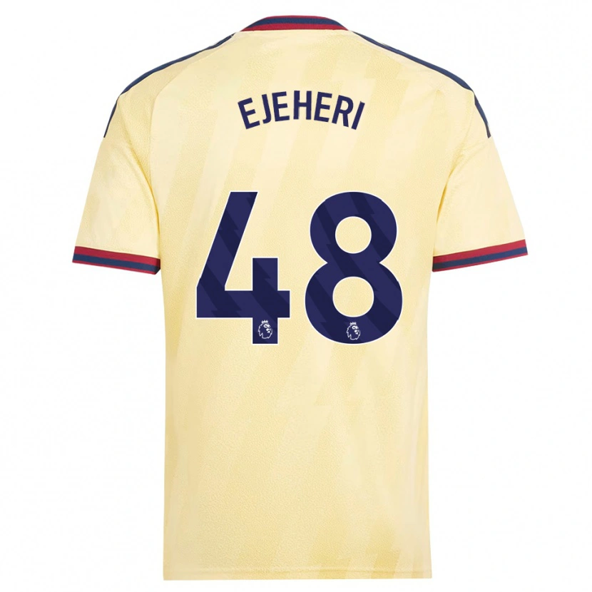 Danxen Kvinder Ovie Ejeheri #48 Lys Gul Midnatsblå Tredje Sæt Spillertrøjer 2026/27 Trøje T-Shirt
