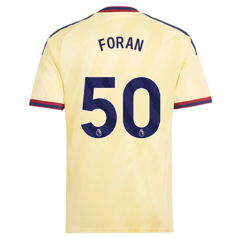 Danxen Kvinder Taylor Foran #50 Lys Gul Midnatsblå Tredje Sæt Spillertrøjer 2026/27 Trøje T-Shirt
