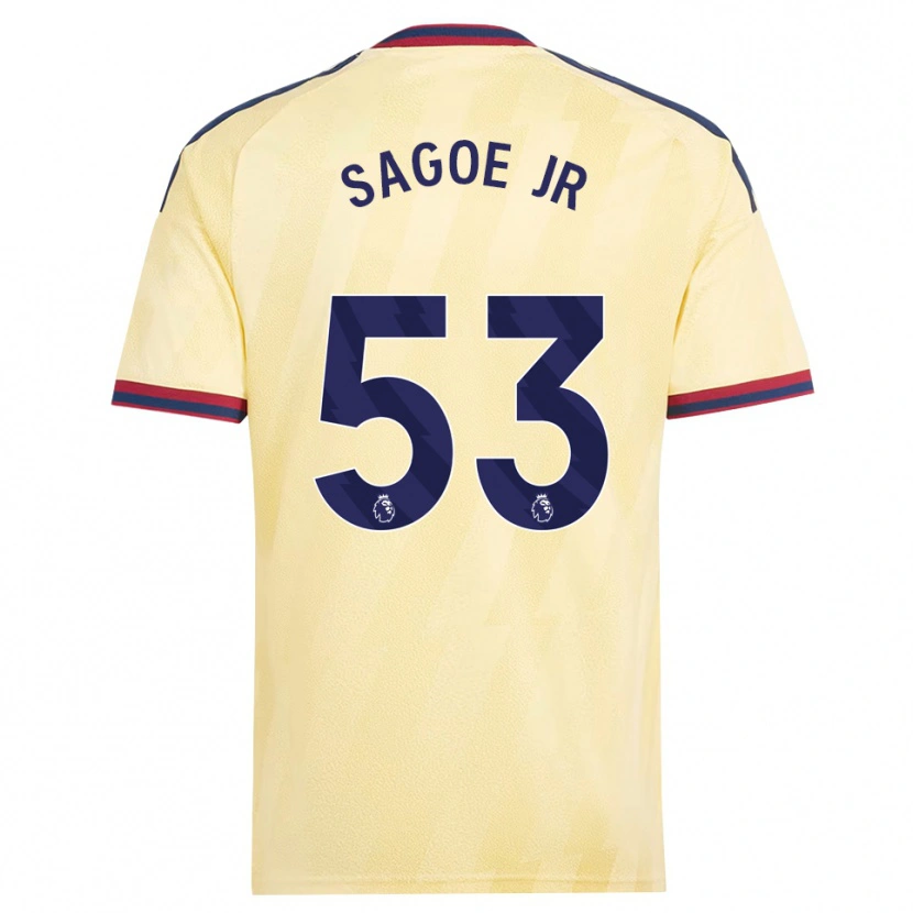 Danxen Kvinder Charles Sagoe Jr #53 Lys Gul Midnatsblå Tredje Sæt Spillertrøjer 2026/27 Trøje T-Shirt