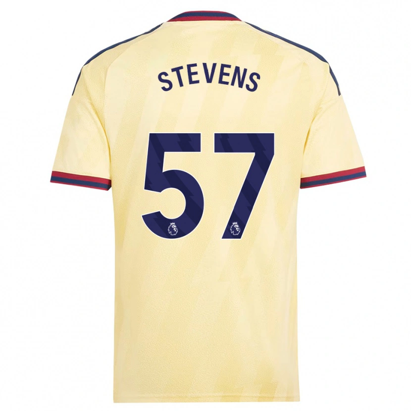Danxen Kvinder Archie Stevens #57 Lys Gul Midnatsblå Tredje Sæt Spillertrøjer 2026/27 Trøje T-Shirt